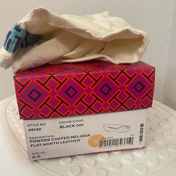 Tory Burch Melinda Flat - Powder Coated North Leather - Picture 7 of 7